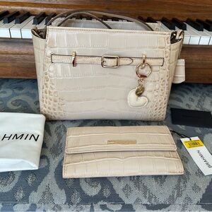 BRAHMIN CLOUD DANCER PAGOSA MATCHING BAG AND WALLET SET